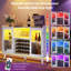 Brevan Wood Bar Cabinet with LED Lights and Power Outlets-1873327110