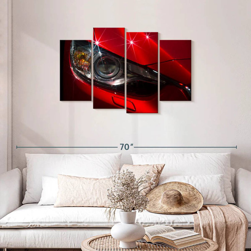 Mehar Shiny Car Headlights, 27" H x 43" W