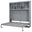 Lit escamotable mural Murphy avec tablettes supérieures et port USB