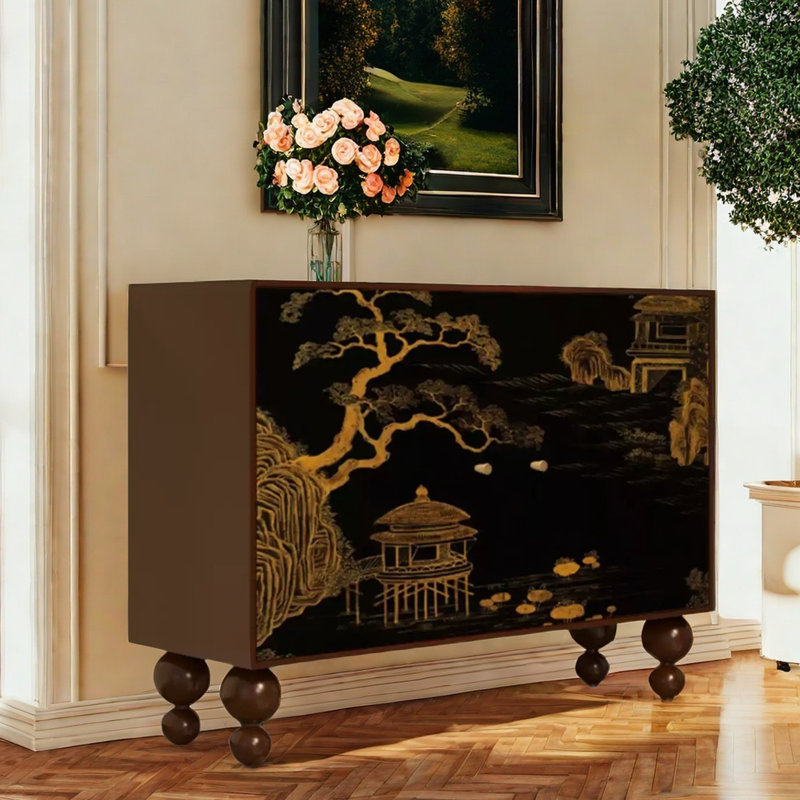 Accent Cabinet Entrance Cabinet Side Cabinet, Walnut
