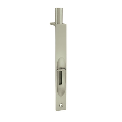 Boulon encastré 6 po Deltana 6FBS15; robuste; carré; finition nickel satiné