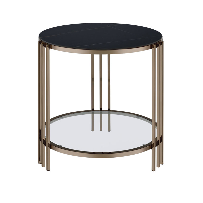 Abisha End Table, Sintered Stone