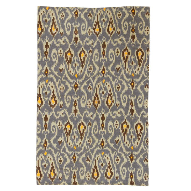 Flatweave Wool Ikat Indoor Rug