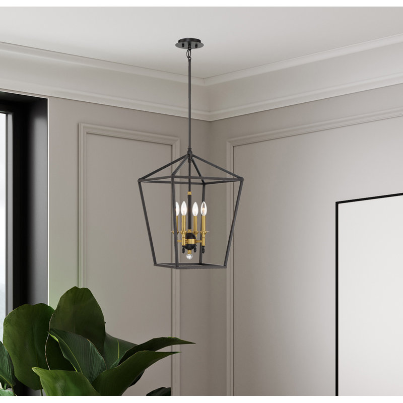 Luminaire suspendu moderne à 4 lumières pour îlot de cuisine
