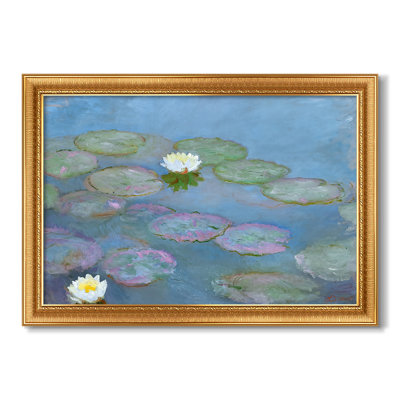 Water Lilies (Nymphéas), 1897-1899-Claude Monet-Custom Framed Canvas