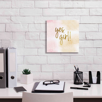 Mercer41 «Yes Girl» par Susan Ball, impression sur toile, estampe numérique