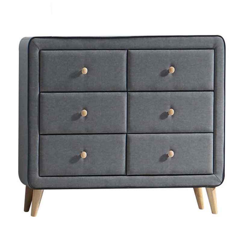 Commode double rembourrée 6 tiroirs