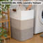 Panier à linge Panier à linge supplémentaire Panier à linge Panier à linge en coton tissé avec poignées pour le salon Paniers à oreillers Dégradé-1499315048