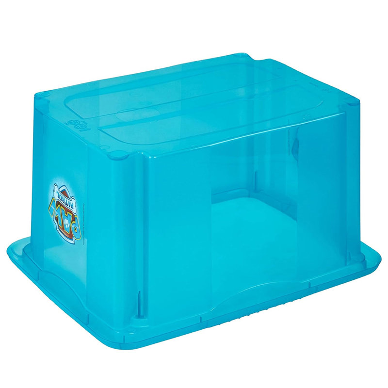 Set of 2 Paw Patrol Turn Around Box with Lid - Blue Transparent, 15L