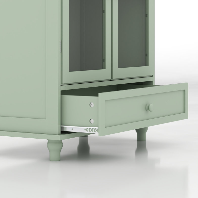 Buffets et buffets compacts avec rangement, cuisine en bois aggloméré vert