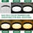 12in Round LED Lights Fixtures 5CCT 3000K-6500K Dimmable Flush Mount Ceiling Light Fixture-124965822-124965819