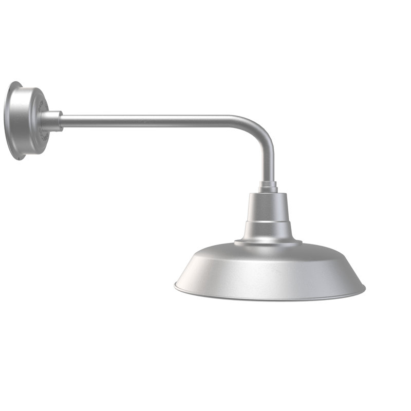 Haleigh LED Wall Light, Galvanized Silver, 15.88" H x 16" W x 34.25" D