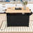 Large Folding Storage Kitchen Island with Power Outlet and Drawers-493516145