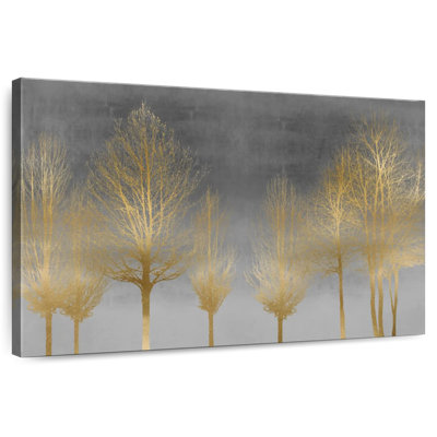 Forêt dorée sur fond gris Harnek