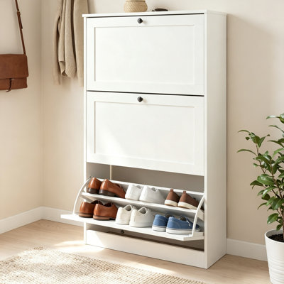 16 Pair Shoe Storage Cabinet