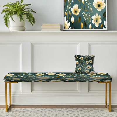 Motif de jonquilles vert et blanc Allure