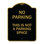 Enseigne Signmission Designer Series - Ceci n'est pas une place de parc | Enseigne architecturale noire et dorée en aluminium de gros calibre 18 po x 24 po | Protégez votre entreprise et votre commune | Fabriqué aux États-Unis