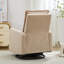 Fauteuil inclinable, moderne et pivotant, chaise de chambre de bébé compacte en molleton Teddy