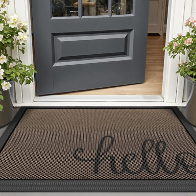 Low-Profile Non-Slip Dirt Trapper Mat – All-Purpose Entry & High-Traffic Area Rug