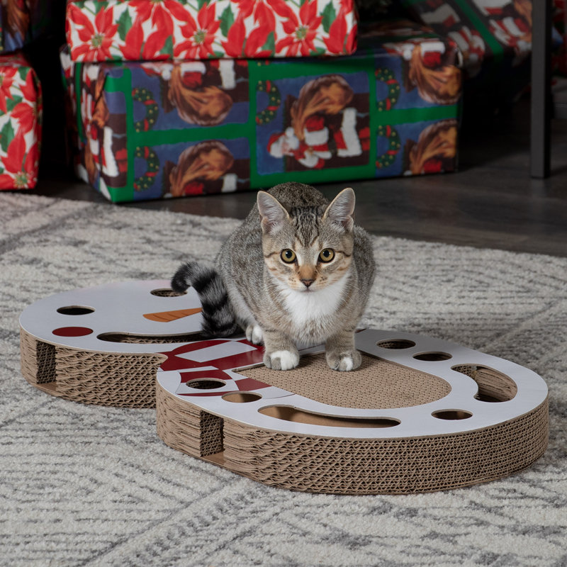 Snowman GIANT Busy Box Cat Scratcher