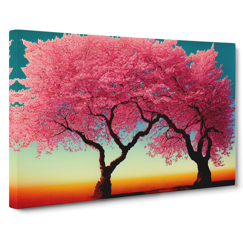 Euphoric Cherry Blossom Trees - Wrapped Canvas