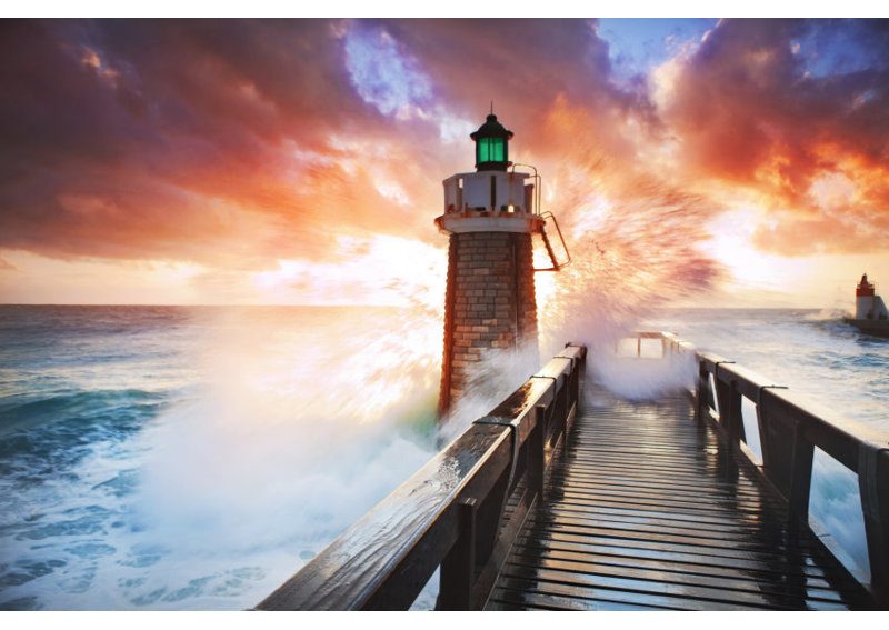 Lighthouse 3.5m x 250cm 7 Piece Wallpaper