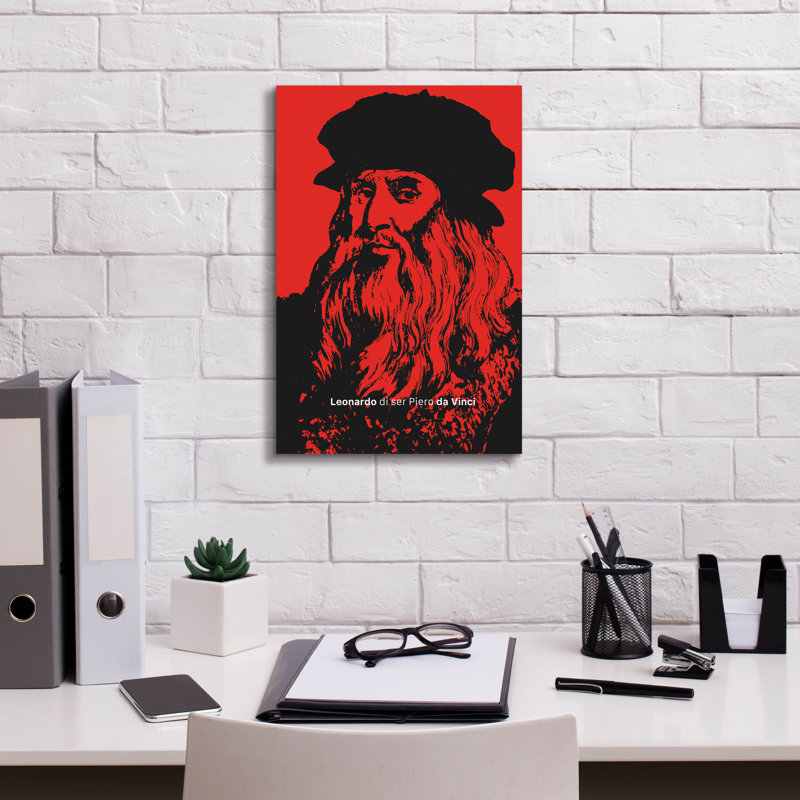 Art mural sur toile Winston Porter «Da Vinci» par Andreas Magnusson, H 18 po x l 12 po x P 0,75 po
