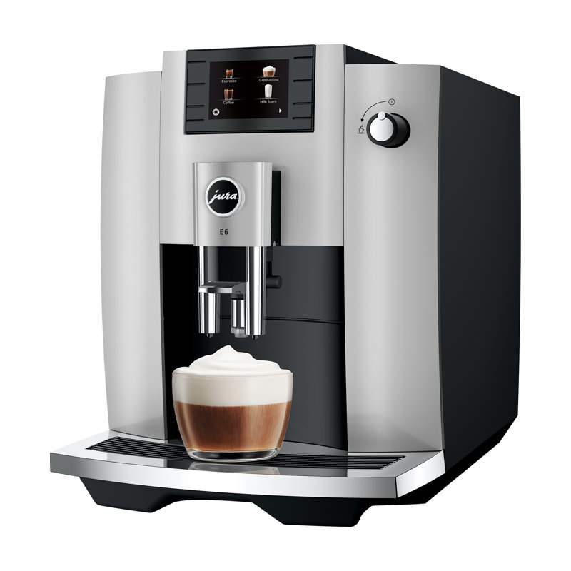 JURA E6 Fully Automatic Coffee & Espresso Machine, Platinum