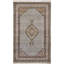 Hand Knotted Wool Area Rug in Cream/Beige/Rust