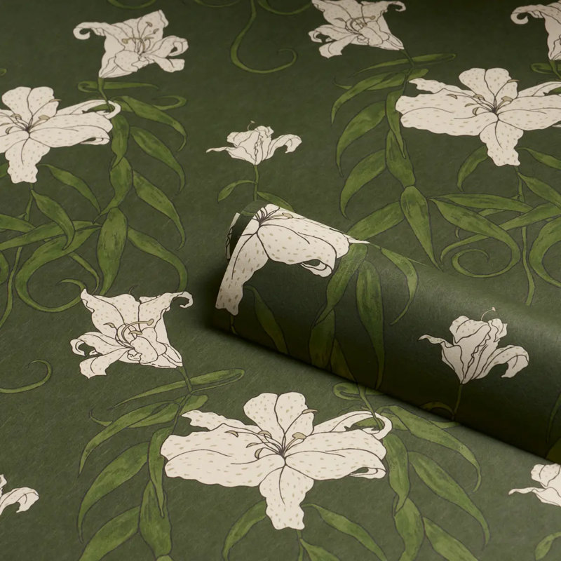Papier peint Schumacher X Lady Lilith, Vert