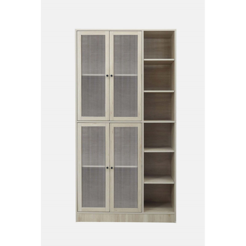 Armoire d'appoint Dockins, Bois naturel
