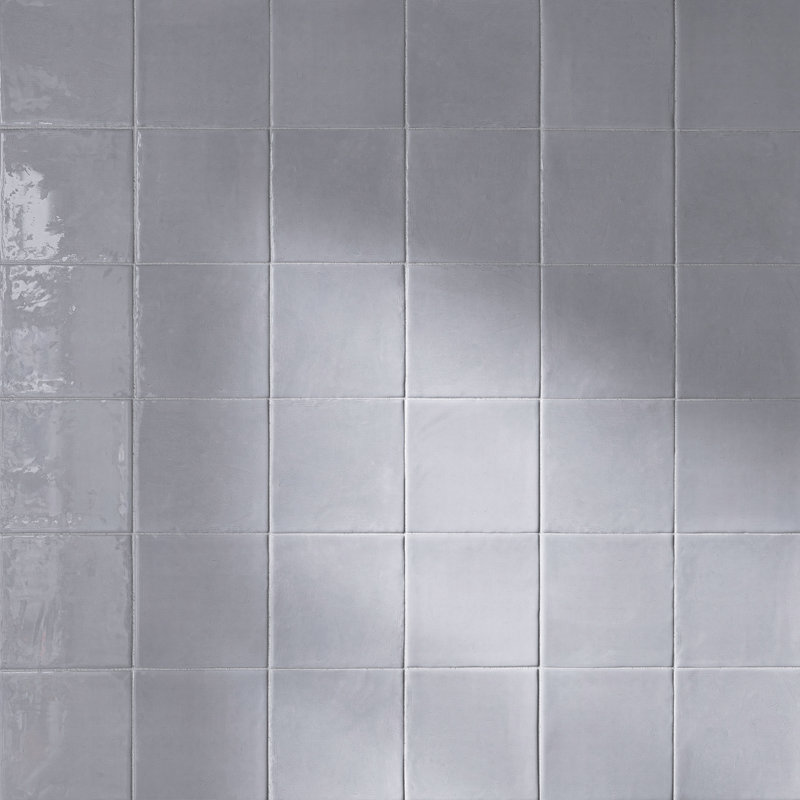 Carrelage mural carré en céramique polie 5,9 po x 5,9 po New Country, Gris Ceniza