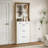 NEW OAK Colour Shoe Cabinet  With 3 Doors 2 Drawers With Hanger-1976458085