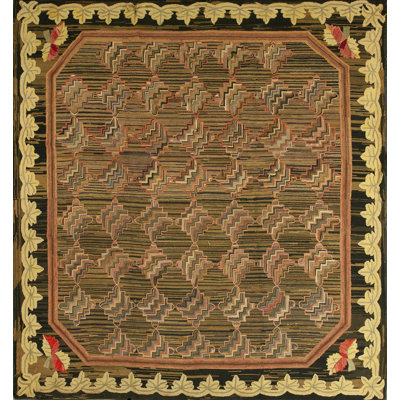 Wool Area Rug in Brown