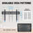 ELG E600 Fixed TV Wall Steel Mount with Max VESA 600X400mm Automatic Locking for 32 to 86 inch TVs