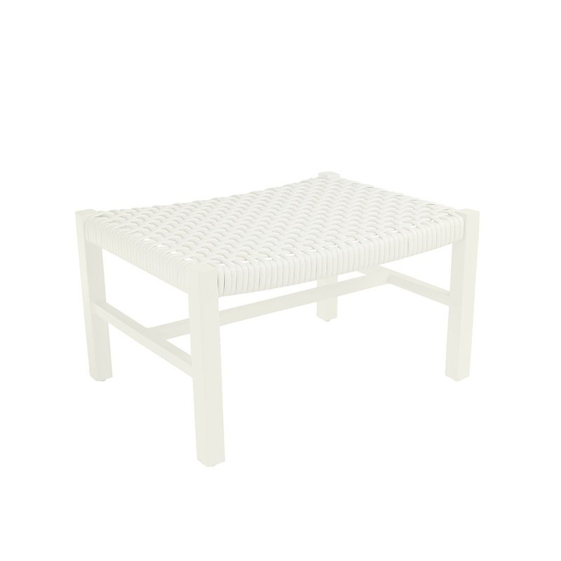 Catherine Club Ottoman, Ivory