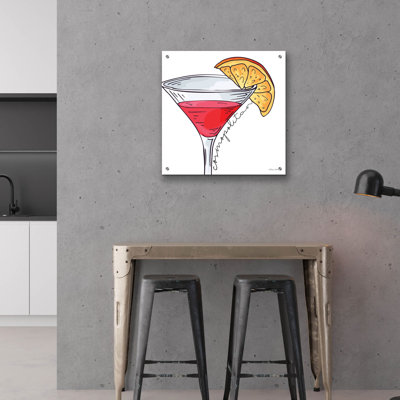  'Cosmopolitan' by Susan Ball Acrylic Glass Wall Art, 24" x 24"