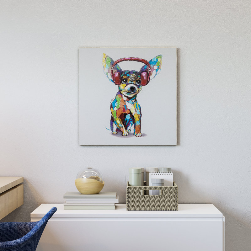 « dog battements iv », art sur toile