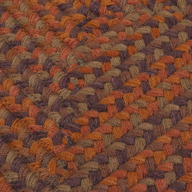 Tapis brun en laine Padang OyolaJenafir, Carré 5 pi