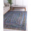 Tapis bleu tressé à la main Tullie-1189960944
