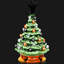 Arbre de Noël pin vert 1 pi avec 12 lumières DEL