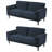 Carmelinda 62.6'' Corduroy Sofa-733215112