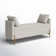 Louvenia 56''W Velvet Upholstered Flip Top Bench with Subdivided Storage and Toss Pillows