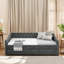 Lit de jour rembourré capitonné avec couchette-408035596-456174375
