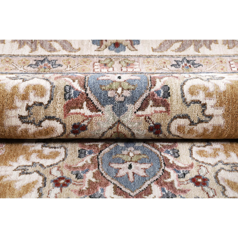 Hand Knotted Wool Oriental Area Rug, Rectangle 9' x 12'