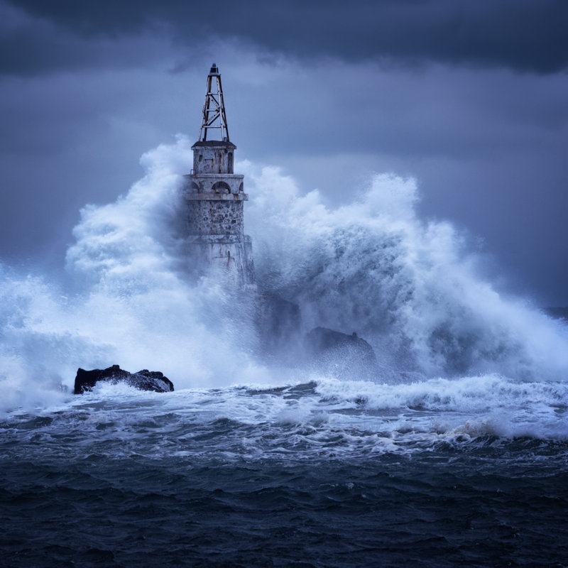 Old Lighthouse, Black Sea, Bulgaria by Nadya85 - Wrapped Canvas Print, 30cm H x 30cm W x 3.8cm D