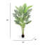 Faux palmier Areca dans un pot noir-252935529
