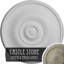 Endurathane Jefferson Ceiling Medallion, 11 3/4"OD x 3/8"P (Fits Canopies up to 2 7/8"), Hand-Painted Castle Stone Crackle Finish-27782045