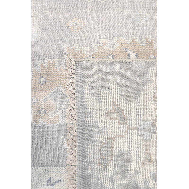 Oushak Hand Knotted Wool Oriental Area Rug, Rectangle 12' x 15'