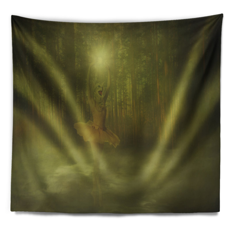 Photographie danse du soleil tapisserie de paysage, H 50 po x l 60 po